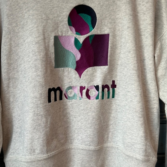 Isabel Marant Etoile Mobyli Sweatshirt in Ecru Size 38 - Picture 6 of 9